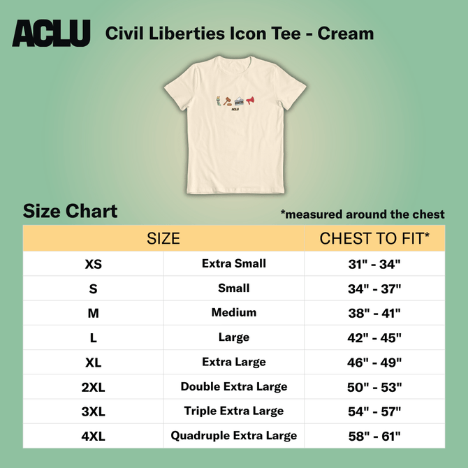 Civil Liberties Icon Tee - Cream