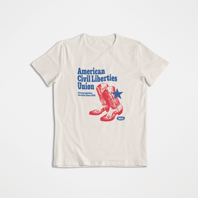 Cowboy Boot Tee - Cream