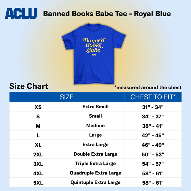 Banned Books Babe Tee - Royal Blue