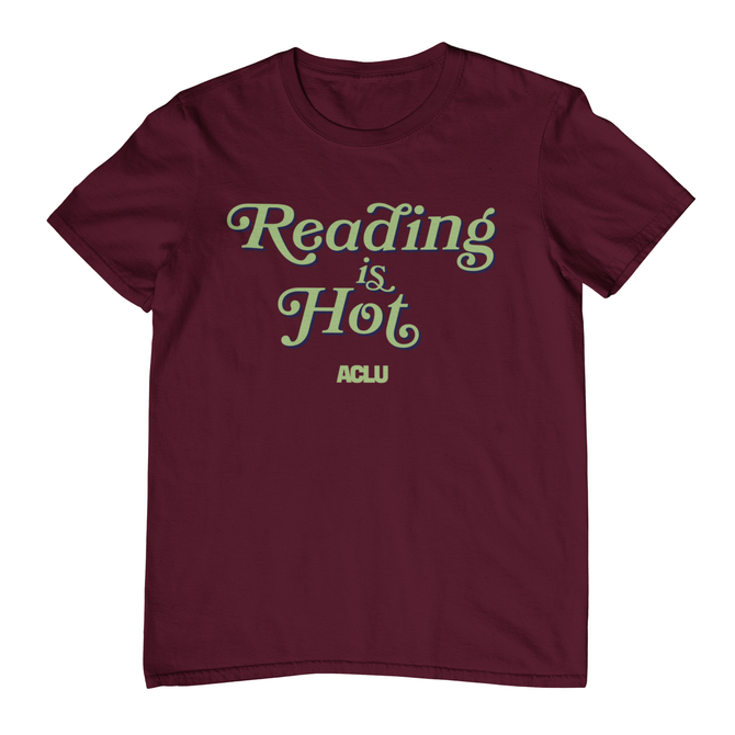 Reading is Hot Tee - Maroon
