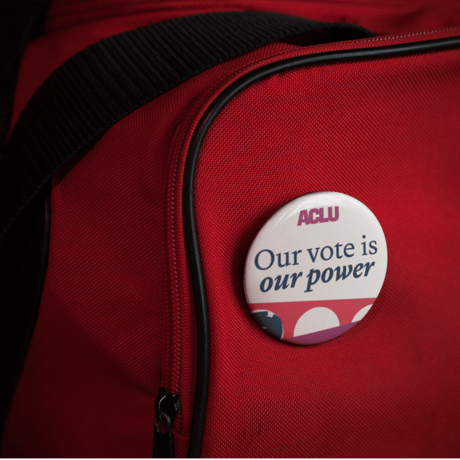 Our Vote is Our Power Button