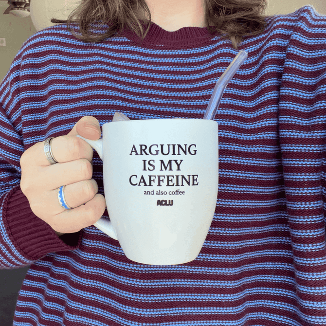 Arguing Is My Caffeine Mug