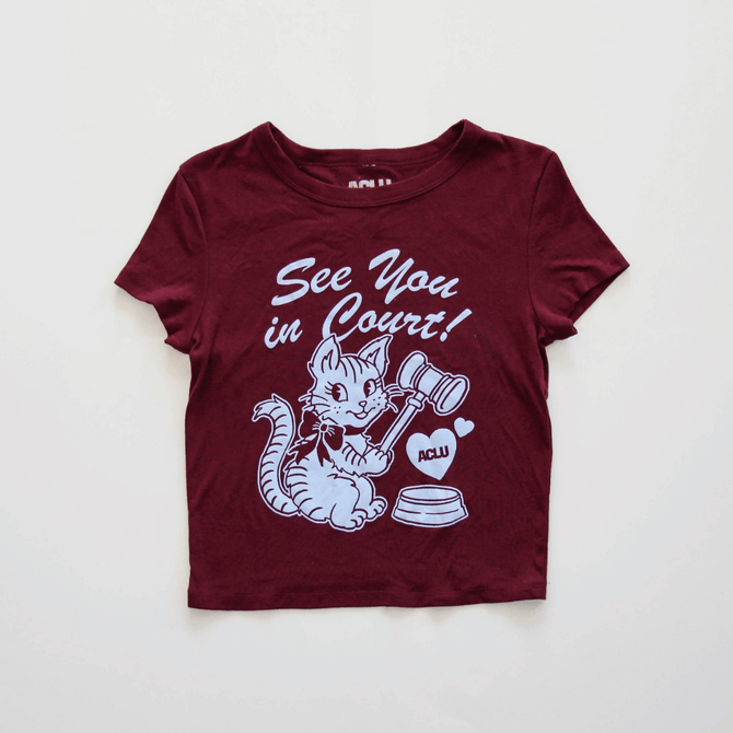 Advo-Cat Baby Tee - Maroon