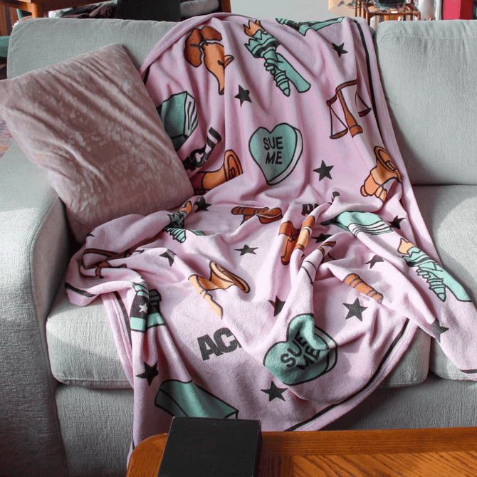 Civil Liberties Icon Throw Blanket