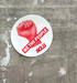 We the People Fist Sticker - Red