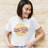 Abortion Rights Crop Top - White