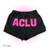 ACLU Logo Shorts- Black and Pink