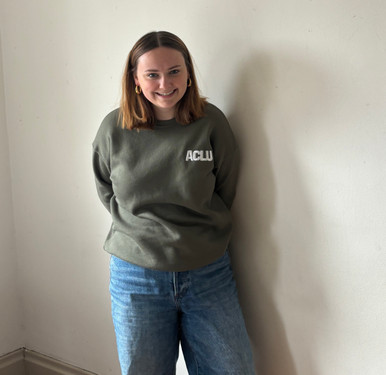 outstitch logo sweat サイズ2 ACLU Stitched Logo Sweatshirt - Green - ACLU