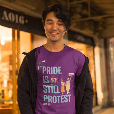 Pride is Still Protest Tee - Purple - ACLU