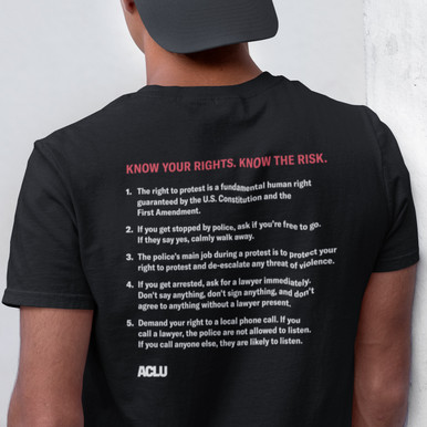 Protest Tee - Black - ACLU