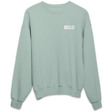 ACLU Stitched Logo Sweatshirt - Mint - ACLU