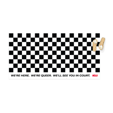 Checkered flag pattern Beach Towel