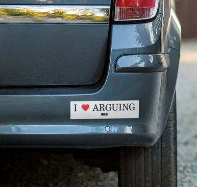 I Heart Arguing Bumper Sticker - ACLU