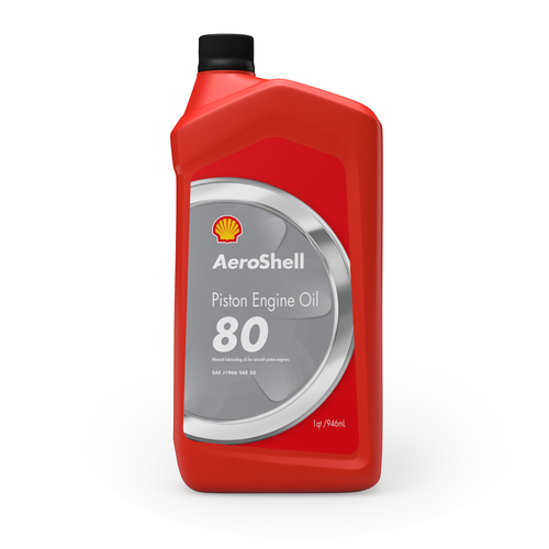 AeroShell 80 Mineral Oil (2 Cases; 12 quarts total)
