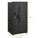 Whirlpool® 33-inch Wide Side-by-Side Refrigerator - 21 cu. ft. WRS321SDHB