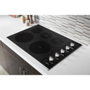 Whirlpool® 30-inch Electric Ceramic Glass Cooktop with Two Dual Radiant Elements WCE77US0HS