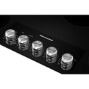 Kitchenaid® 36" Electric Cooktop with 5 Elements and Knob Controls KCES556HBL