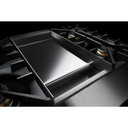 Jennair® 36" NOIR™ Gas Professional-Style Range with Chrome-Infused Griddle JGRP536HM