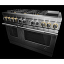 Jennair® 48" RISE™ Dual-Fuel Professional-Style Range with Chrome-Infused Griddle JDRP548HL
