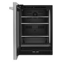 Jennair® NOIR™ 24" Under Counter Glass Door Refrigerator, Right Swing JUGFL242HM
