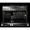 Jennair® RISE™ 48" Dual-Fuel Professional Range with Gas Grill JDRP648HL