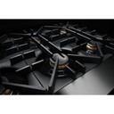 Jennair® RISE™ 48" Dual-Fuel Professional Range with Chrome-Infused Griddle and Gas Grill JDRP748HL