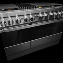 Jennair® NOIR™ 48" Dual-Fuel Professional Range with Gas Grill JDRP648HM