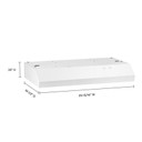 Whirlpool® 30" Range Hood with Dishwasher-Safe Full-Width Grease Filters WVU17UC0JW