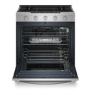 Whirlpool® 30-inch Smart Slide In Gas Range with Air Cooking Technology, No Preheat Air Fry, Steam/Self Clean and High Speed Preheat WSGS7530RZ
