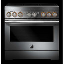 Jennair® RISE™ 36" Induction Professional-Style Range JPIFC736RL
