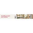 Kitchenaid® 20.8 Cu. Ft. Counter-Depth Side-by-Side Refrigerator with Exterior Ice and Water Dispenser in PrintShield™ Finish KRSC536RPS
