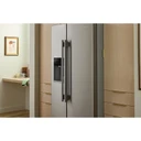 Kitchenaid® 28.7 Cu. Ft. Side-by-Side Refrigerator with Exterior Ice and Water Dispenser in PrintShield™ Finish KRSF536RPS