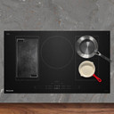 Kitchenaid® 36" Temp Cook™ Induction Cooktop with 5 Cooking Zones KCIT736SBL