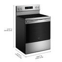 Whirlpool® 30-inch Electric Range with Air Cooking Technology YWFES5730SZ