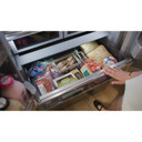 Kitchenaid® 20.8 Cu. Ft. 36" Built-In French Door Bottom Mount Refrigerator with Platinum Interior KBFN536SJP