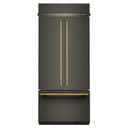 Kitchenaid® 20.8 Cu. Ft. 36" Built-In French Door Bottom Mount Refrigerator with Platinum Interior KBFN536SBE