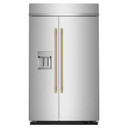 Kitchenaid® 29.4 Cu. Ft. 48" Built-In Side-by-Side Refrigerator features Exterior Water and Ice Dispenser with Measured Fill KBSD748SPS