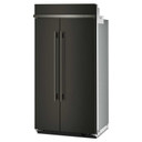 Kitchenaid® 25.5 Cu. Ft. 42" Built-In Side-by-Side Refrigerator with Platinum Interior KBSN742SBE