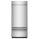 Kitchenaid® 20.8 Cu. Ft. 36" Built-In Bottom Mount Refrigerator with Platinum Interior KBBR336SPS