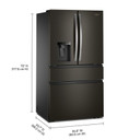 Whirlpool® 29 Cu. Ft. Family-Sized Capacity French door refrigerator with Flexible Temperature Drawer WRMF3636SV