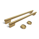 Brass Handle and Knob Hardware Accessory Kit for KitchenAid® 30" Double Wall Oven & Microwave Combo W11774418