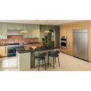 Kitchenaid® 48-Inch 6 Burner Commercial-Style Dual Fuel Range with Griddle KFDD948SAG