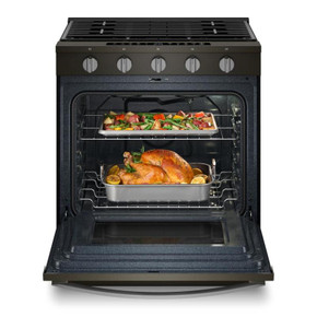 Whirlpool® 30-inch Smart Slide In Gas Range with Air Cooking Technology, No Preheat Air Fry, Steam/Self Clean and High Speed Preheat WSGS7530RV
