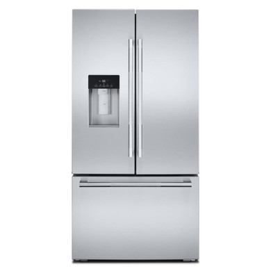 Jennair® RISE™ 36” Counter-Depth French Door Refrigerator with External Dispenser JFFCCE72SL