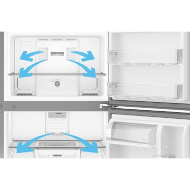 Whirlpool® 30-inch Wide Top Freezer Refrigerator with Total Coverage Cooling - 19 Cu. Ft. WRTX5419SW