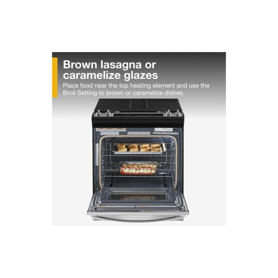 5.0 Cu. Ft. Whirlpool® Gas Range with Frozen Bake™ Technology WEG515S0LS
