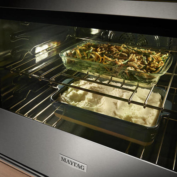 Maytag® 27-inch Single Wall Oven with Air Fry and Basket - 4.3 cu. ft. MOES6027LZ