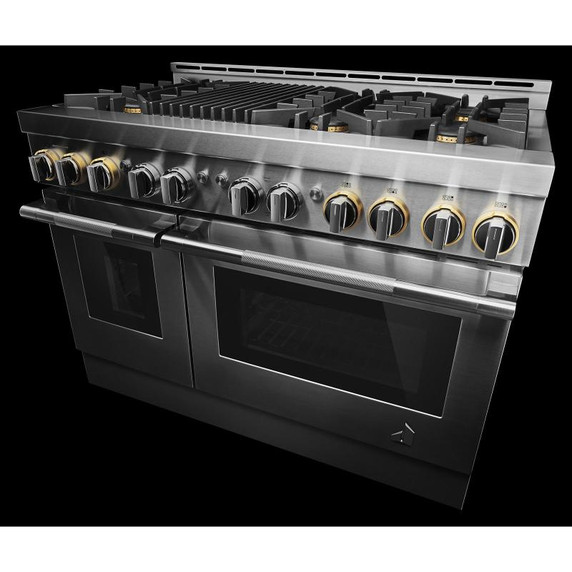 Jennair® 48" RISE™ Gas Professional-Style Range with Infrared Grill JGRP648HL