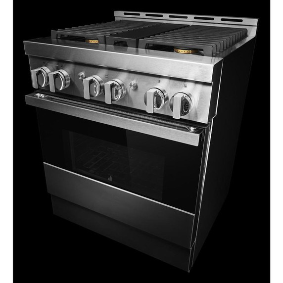 Jennair® 30" NOIR™ Gas Professional-Style Range JGRP430HM