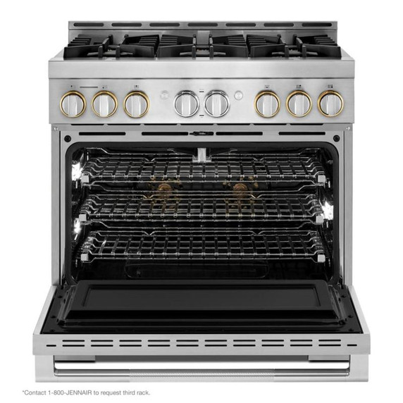 Jennair® 36" RISE™ Gas Professional-Style Range JGRP436HL